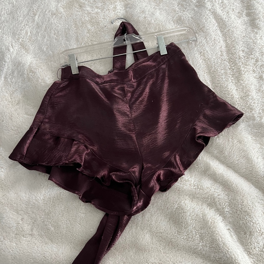 BB Dakota satin shorts, size small.